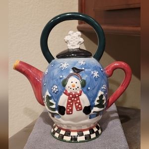 Snowman tea pot